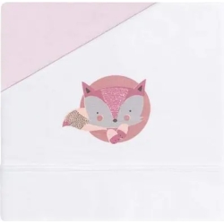 Set Sheet for Crib Fox White Pink