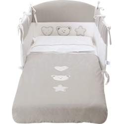 pali birillo 3 pieces duvet set - white dove