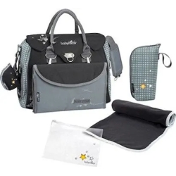 Baby Star - Black / gray changing bag