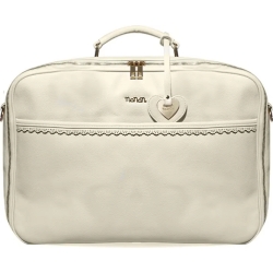 Ecru Mamma bag in faux leather fabric - epn23e