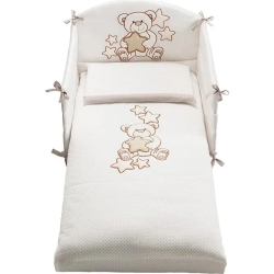 Meggie - 3-piece White Bed Set