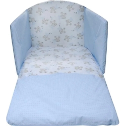 amour - 3-piece removable duvet set - light blue