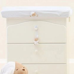 puccio - blue cotton changer cover