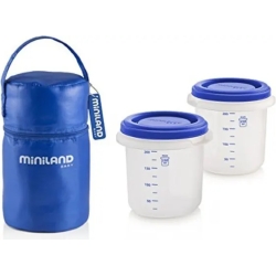 Small Blue Thermal Bag with 2 Containers