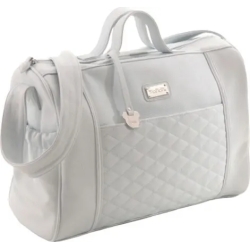 quilted blue walking bag