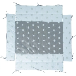 Little stars - Mattress and bumper for box 100x100 cm