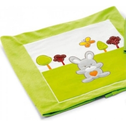 Smart - Fleece Blanket For Cot color green forest