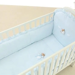 Puccio - Duvet Set for Cot color Light blue