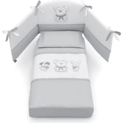 Pongo - baby bad duvet set Color White Grey
