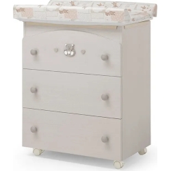 Charly - Chest of drawers and changing table Color bleached