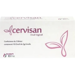 Cervisan - 10 Lubricating and soothing vaginal ovules