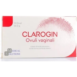 Clarogin 10 Ovuli - for vaginal dryness and itching 10 ovules
