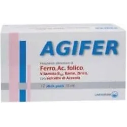 Agifer - iron dietary supplement 12 Stick 15 ml