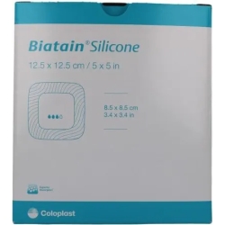 Biatain Silicone - absorbent foam plaster 12.5x12.5 cm