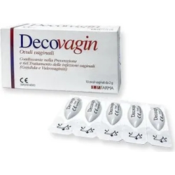 Decovagin - For Vulvovaginitis or Candida 10 vaginal ovules