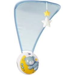 next to moon 3 in 1 -cot mobile with projection blue