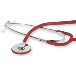 Flat phonendoscope - red