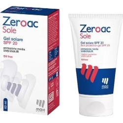 zeroac sole - gel sun protection spf20 60 ml