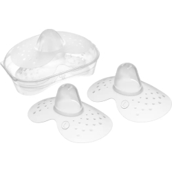 2 Silicone nipple shields - Size L
