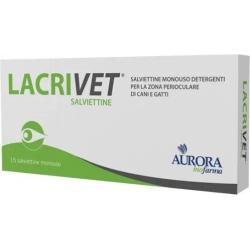 Lacrivet 15 Wipes for cleaning around the eyes of dogs and cats