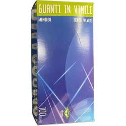 100 disposable powder-free vinyl gloves Size L