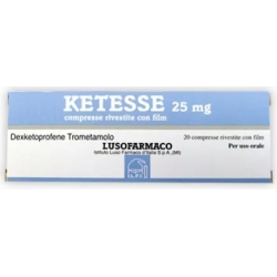 ketesse - treatment of painful conditions 20 coated tablets 25 mg