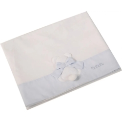 fiocco - 3 pieces set of sheets for baby carriage - light blue