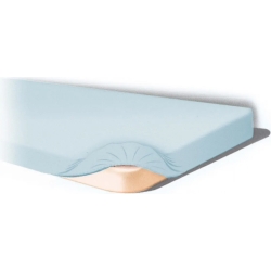 Under sheet with corners for baby carriage - light blue