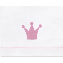 Crown pram sheets 40x80 cm - strawberry