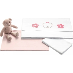 3 pieces Bed sheet set zoe - pink