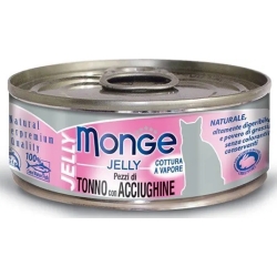 Natural Jelly Tuna / anchovies - moist cat food 80 gr