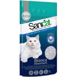 white absorbent - bentonite for litter 5 l