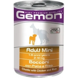 Medium Adult Mini Chicken and rice - Wet Food for dogs 24 cans of 415 g