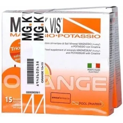 mgk vis orange - magnesium and potassium supplement 15 + 15 sachets