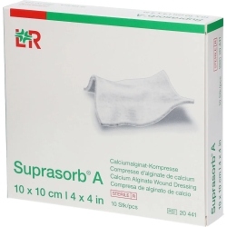 Suprasorb A 10cmx10cm Calcium alginate wound dressing - 10 dressings