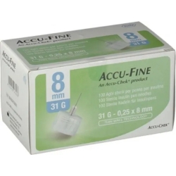 Accu-End - 100 sterile needles for insulin pen G31 8Mm