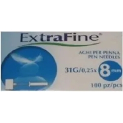 Extrafine - 100 needles Insulin pen G31 8Mm