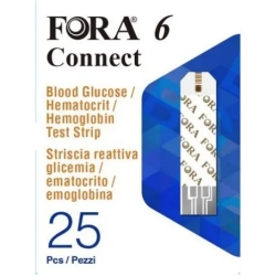 Fora 6 Connect - 25 strips for blood glucose test