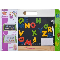Magnetic hanging blackboard with 32 elements