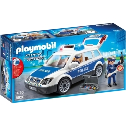 city action - police car with figures