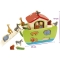 wooden Noah's Ark toy with 21 pieces