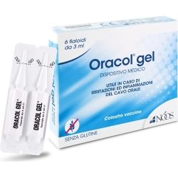 oracol gel - medical device useful in case of aphthae 6 vials