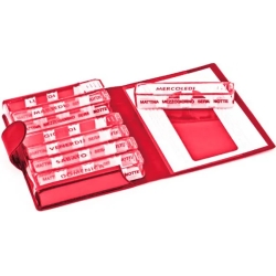 Medidos - weekly pillbox organizer color red