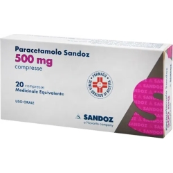 Paracetamol - analgesic medicament 20 Tablets 500 Mg