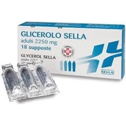 Glycerol  - medication for constipation 18 Suppositories 2500 Mg