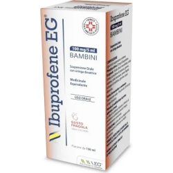 Eg ibuprofen - medication for fever and pain 150 Ml Strawberry