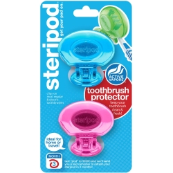 Steripod - 2 toothbrushes Protector in assorted colors