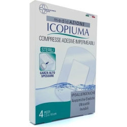 Icopiuma - 4 waterproof adhesive pads 10 x 7.5 Cm