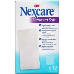 Nexcare Sterimed Soft - 12 sterile gauze pads 18 x 40 cm