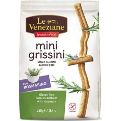 Le Veneziane - Gluten-free Mini Rosemary breadsticks 250 g